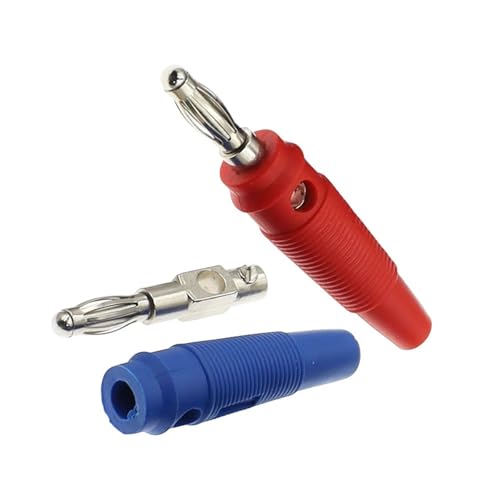 Cable de altavoz de cobre 4mm con conector banana rojo para bafles 4