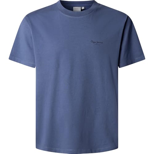 Pepe Jeans Herren Jacko T-Shirt, Blau (Washed Navy Blue), L – Ansicht 1