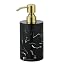 Black Marble Bottle and Gold Pump