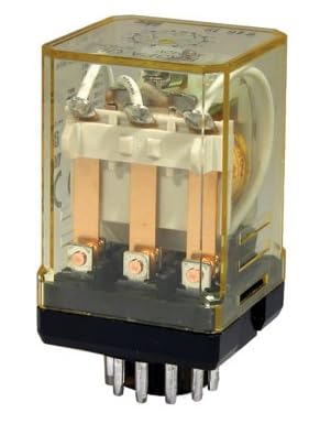 IDEC RR3PA-ULDC110V 11 PIN Terminal, 110 VDC Coil, 3 Poles 3PDT, Power Relay, RR Series, Rugged Industrial 10 AMP, with LED Indicator