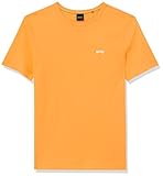 Rundhalsausschnitt BOSS Herren Tee Curved T-Shirt, Open Orange, XXL