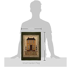 Breeze Decor Welcome Yellow House Garden Flag Country Living Primitive Farm Western Barn American Rustic Cowboy Rural Ranch Decoration Banner Small Yard Gift Double-Sided, Made in USA Breeze Decor Welcome Yellow House Garden Flag Country Living Primitive Farm Western Barn American Rustic Cowboy Rural Ranch Decoration Banner Small Yard Gift Double Sided Made in USA