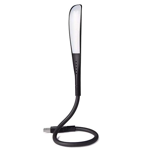 LEDGLE Lampe USB Dimmable Lampe de Lecture avec 3 Niveaux de Luminosité et Interrupteur Tactile pour Ordinateur Portable/PC