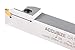 Accusize Industrial Tools 1'' Shank Heavy Duty Indexable Grooving/Cut-Off Holder, Nickel Plated, with a Gtn-4 Tin Coated Carbide Insert, 2415-5036