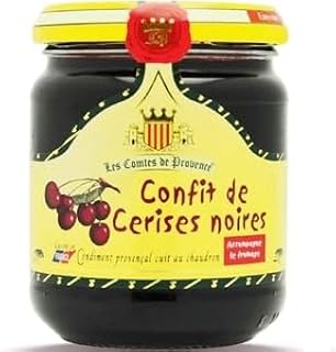 Comtes de Provence Confit de Cerise Noir - Accompagne le Fromage 240g (Comtes de Provence Black Cherry Chutney - to go with cheese 240g)