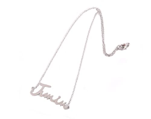 Image of VAMA FASHIONS BTS Army Merch Jewellery Bangtan Band Boys Name Locket Pendant Chain Necklace For Boys & Girls