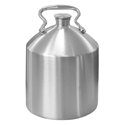 KEG STORM Heavy-Duty Gallon Water Jug, Leakproof Portable Mini Keg for Rugged Use, Durable Steel...