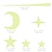 Unomor 216pcs Glow in The Dark Star Stickers, Luminous Wall Decals for Kids Rooms, Removable and Reusable, Easy Application for Ceiling and Wall Decor