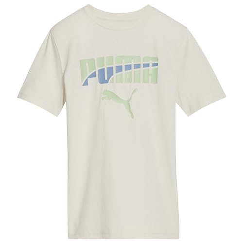 Image of Puma Boys' Short Sleeve Cotton Graphic T-Shirt, Crewneck