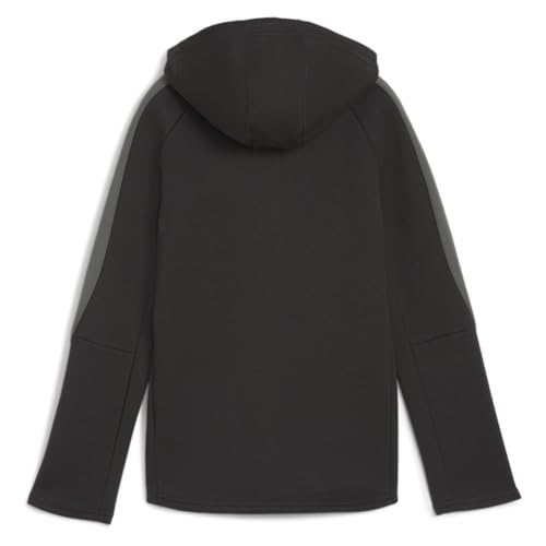 PUMA Kids Boys Evostripe Full-Zip Hoodie Dk B Athletic Outerwear Casual - Black - Size S2