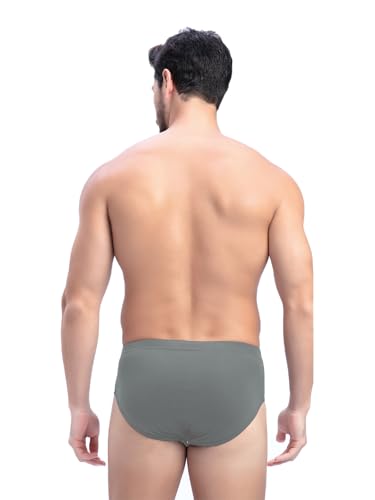 Image of Milton Mens Pure Cotton Solid Briefs with Inner Elastic|Premium Soft Breathable Underwear for Men|Comfort-Fit Waistband for All-Day Wear|Multi-Color, Color Name May Vary as per Availability|Pack of 3