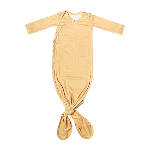 Image of Copper Pearl Newborn Knotted Gown Marigold