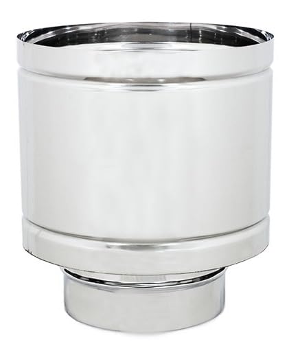 Fumaiolo Terminale acciaio inox per canna fumaria,stufa pellet,caldaie (D. Ø 160)
