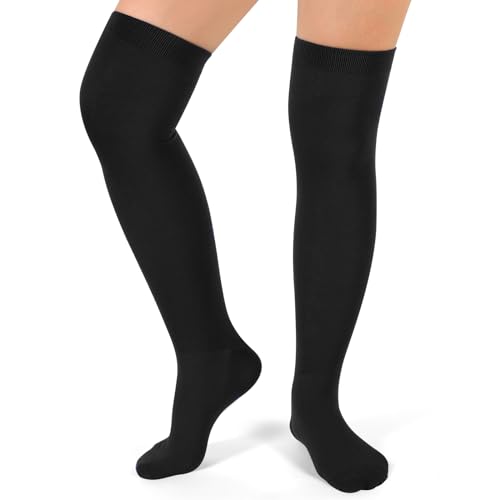 Hicarer 6 Pairs High Baseball Socks over Knee Football Softball Sock Youth Combo Long Sport Men Tube Socks Women4