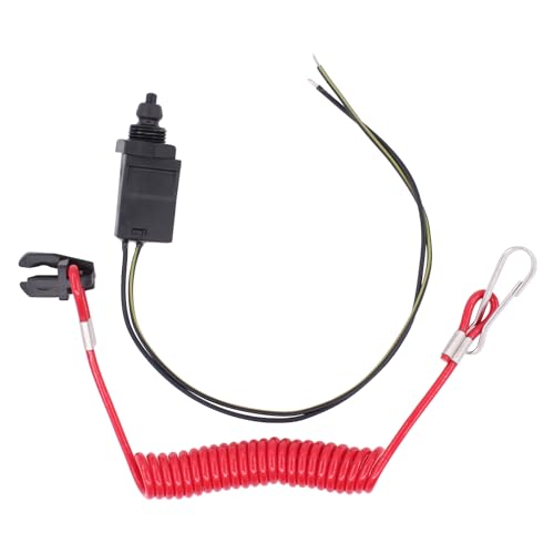 ApplianPar Engine Kill Switch and Safety Lanyard Kit for Johnson Evinrude & OMC Sierra Replaces MP28870 585134 432230
