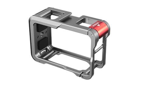 Image of TEKTONIC TCC-AT5 Metal Cage for Action 5 Pro /4 /3 - Protective Camera Cage with Cold Shoe Mounts & 1 /4″ Screw Holes | Vlogging & Action Filming Accessory