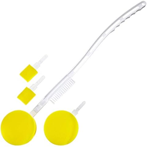 Performance Health 2 in 1 Long Handle Bathing Brush & Sponge , Body and Feet Exfoliator Brush with Sponge for All Skin Types Cover