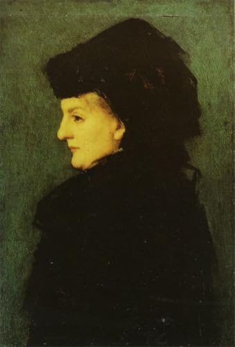 Tableau impressions d'art mural Madame Uhring Jean jacques Henner décoration chambre vintage 60x90