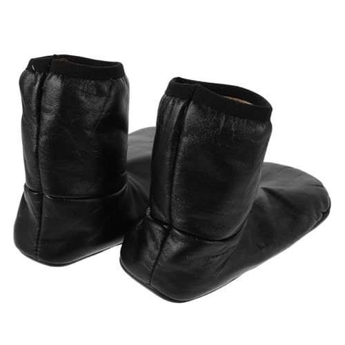 GAROZATION 1 Pair Warm Boot Socks for Men Women Winter Fleece Lined Socks Pu Lining Windproof Design