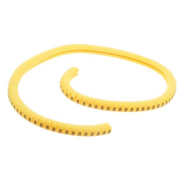 VELURA 3x100x Yellow Cable Wire Markers Identification Lables Tags Managment Number 8|Business & Industrial | Electrical & Test Equipment | Other Electrical & Test Equip.-picture-28