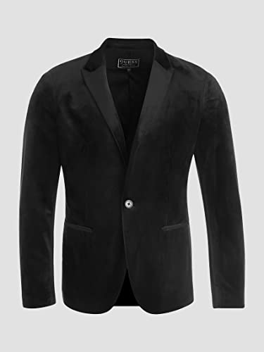 GUESS Men's Long Sleeve Fulham Velvet Blazer2