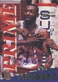 Michael McDonald en State Warriors 1995 Signature Rookies Prime Authentic Signature Autographed Card - Certified Autograph - Rookie Card. This item comes with a certificate of authenticity from