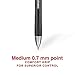 STAPLES 651254 Sonix Retractable Gel-Ink Pens Medium Point Black Dozen (13561-Cc)
