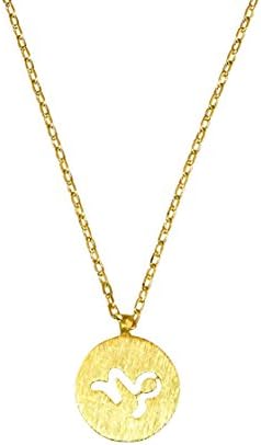 Emmas Jewelry Co. Womens Dainty Capricorn Zodiac Necklace Astrology Birthday Sign Necklace 17 in Chain (Gold)