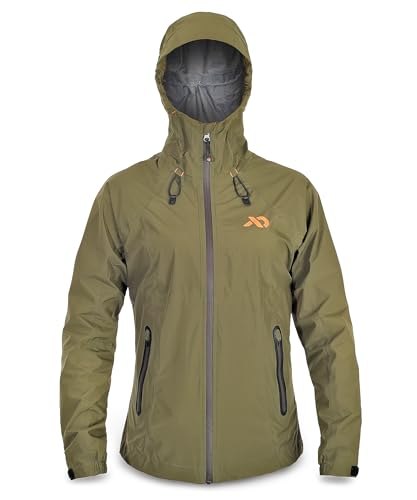 First Lite Women's Cascade Stormlight Jacket - Waterproof Ultralight Hunting Rain Shell - Conifer - X-Small