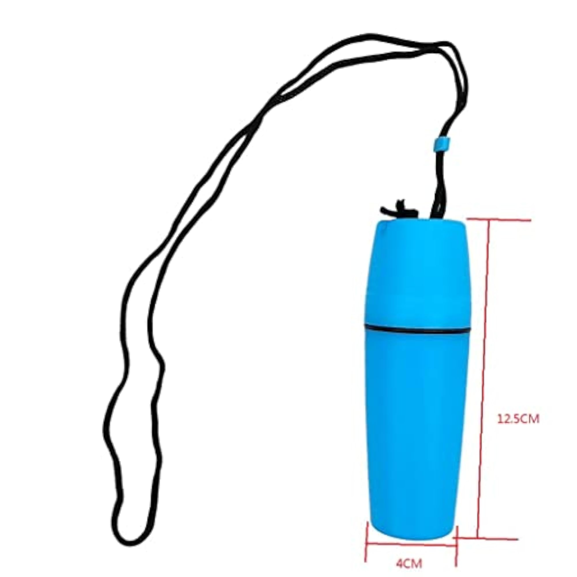 2 Waterproof Capsule Container Bottles for Scuba Diving, Blue