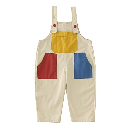 Baby Girl Pants 9to12 Months Winter Patchwork Cool Cotton Pocket Street Hip Hop Suspender Pants Baby Jeans Girl 0to3