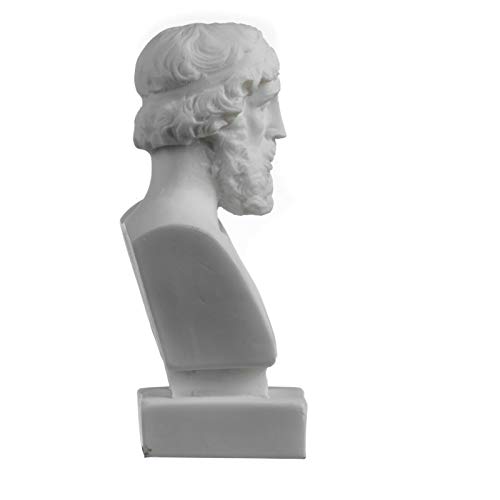 Estatua Plato Busto Filosofía Alabastro Hecho a Mano miniatura 6