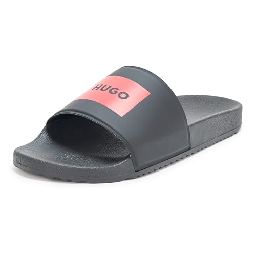 Image of HUGO mens Big Logo Label Slide Sandals