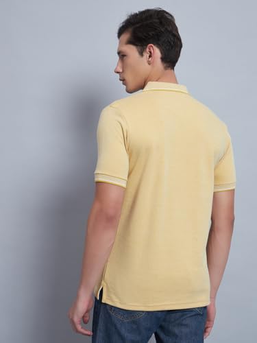 Image of ENDEAVOUR WEAR Men Men Short Sleeve Solid Cotton Rich Polo T Shirt | Collar Tshirts | Half Sleeves | Plain-Regular Fit