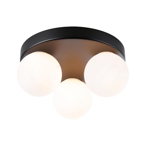 Paulmann 71069 Deckenleuchte Selection Bathroom Gove IP44 G9 230V max. 3x20W dimmbar Schwarz matt, Satin Badleuchte - ohne Leuchtmittel