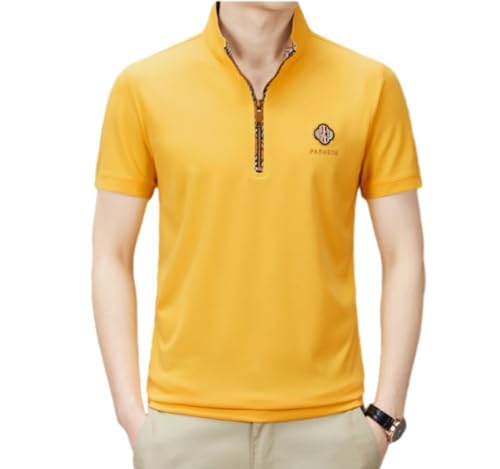 Tops Homme Confortable Col Montant en Coupe Slim Ajustée pour une Silhouette Élégante