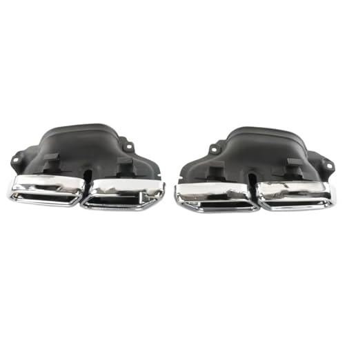 Embout d'échappement Mercedes W222 S63 S65 AMG en acier finition carrée Style C