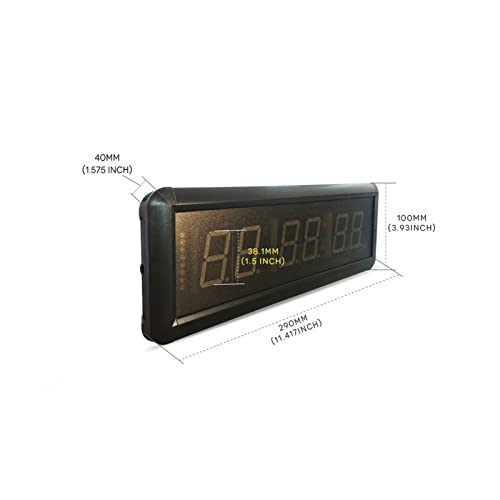Cronómetro digital para gimnasio con control remoto LED miniatura 5