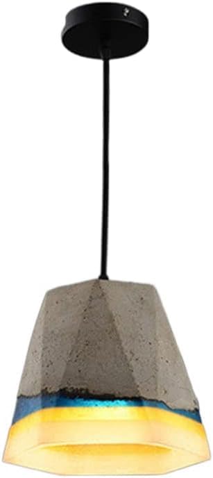 Lámpara de techo industrial de resina gris para iluminar mesas de cocina moderna
