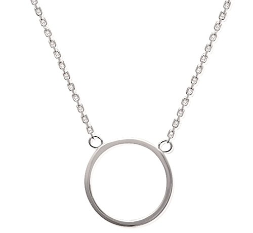 Collier pendentif cercle 20mm argent massif 925 line.bijoux 45cm