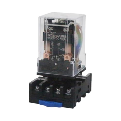 Relais 8 broches AC24V à double contact inverseur 2C 380V