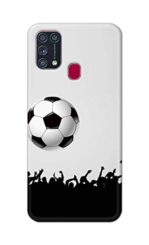 Image of Printed Hard Back Cover Case for Samsung Galaxy M31 | Samsung Galaxy M31 Prime Back Cover (Football Icon) -1302