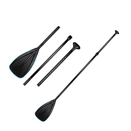 Lifyn2 Kayak Carbon Fiber Oars, Assault Boats, Paddles, Sup Stand-up Inflatable Boats, Inflatable Boats, Outdoor Retractable Oars (Color : Black, Size : 175-215cm)