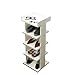 Regał na buty 5/6/7/8-poziomowy, wielofunkcyjny, pyłoszczelny regał magazynowy White Flower Stand Living Room Corridor (wymiary: 30 x 30 x 80 cm)