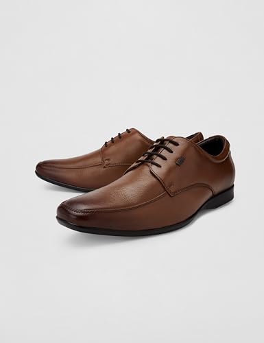 Image of Lee Cooper Men's LC9000E Leather Derby Formal Shoes | Lightweight, Comfortable & Stylish Lace-Up for Office, Business