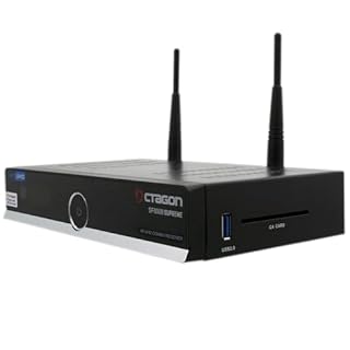 OCTAGON SF8008 4K UHD HDR Ricevitore combinato 1x DVB-S2X, 1x DVB-C/ DVB-T2, Satellite, cavo e segnale terrestre, E2 Linux Smart TV Box, Media Server, registrazione, EasyMouse HDMI, Dual WiFi