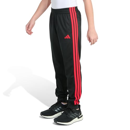 Image of adidas Boys 3-Stripe Jogger Pants | Big and Little Kids | 100% Polyester Athletic Training Pants with Elastic Waistband