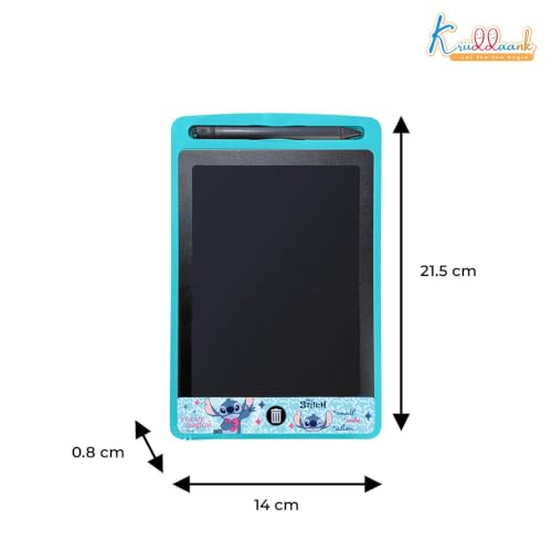 Image of Stitch Theme LCD Writing Tablet for Kids, 8.5 Inch Electronic Drawing Pad & Magic Slate, Portable Rewritable Doodle Board,Educational Birthday Return Gift for Boys & Girls 3-9 Years, Blue
