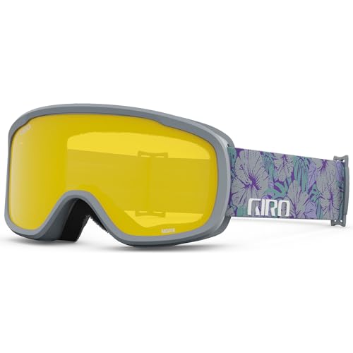 Giro Womens Moxie Ski/Snow Goggles - Grey Botanical - Grey Cobalt/Yellow Lens - Image 4