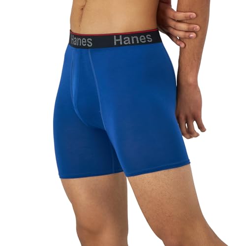 Hanes Men's Comfort Flex Fit Total Support Pouch Boxer Briefs, 3-Pack, Assorted, Medium